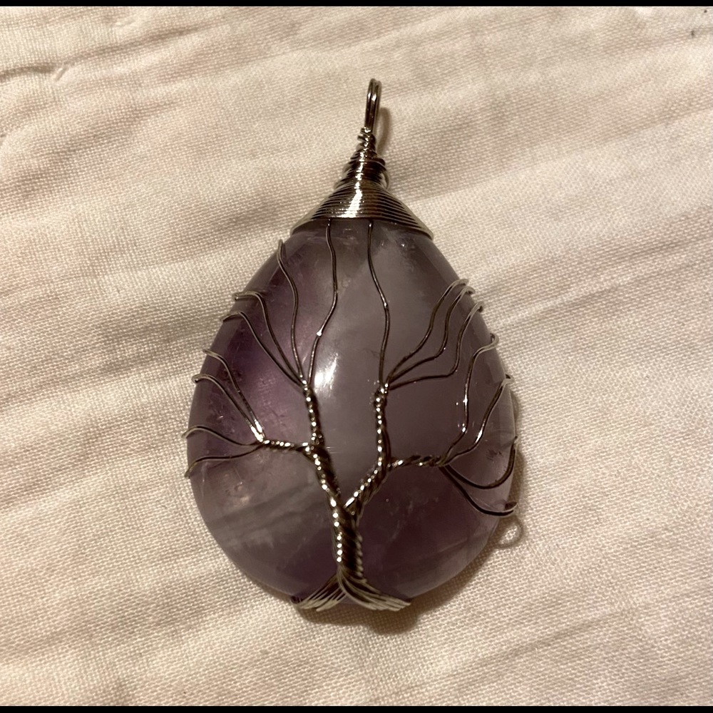 Amethyst Tree of Life Pendant - Picture 2 of 6